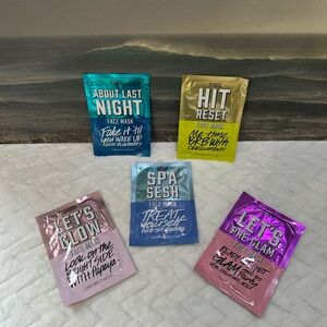 New Victoria’s Secret Pink Facial Sheet Masks Face Mask Sea Glam Glow Cucumber